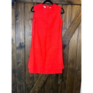 Vintage Moygashel Linen Woven Drop Waist Dress